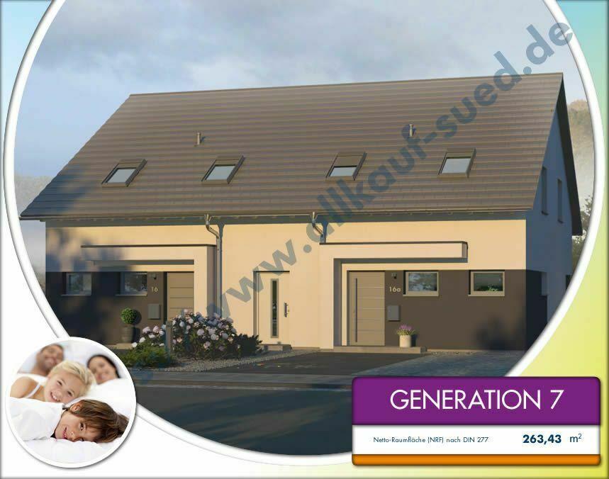 Generationen-Haus für 2 Familien inkl. Bauplatz u. 2 Einzel-Garagen Baden-Württemberg