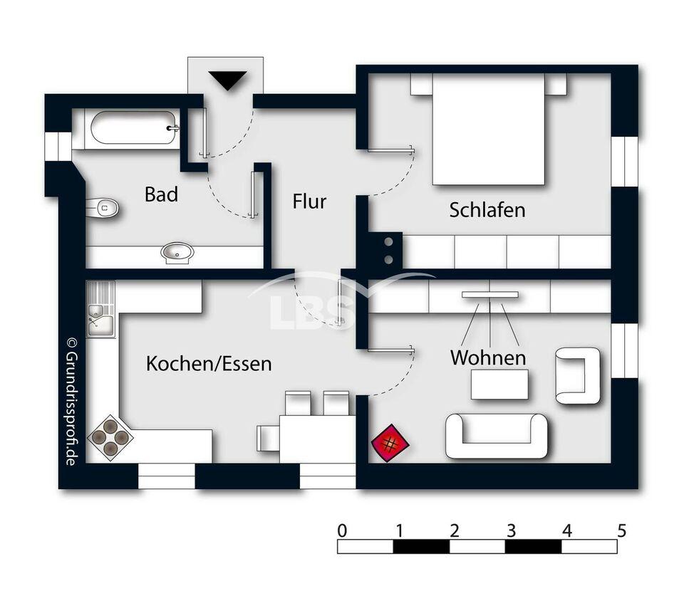 Attraktive 2-Zimmerwohnung in zentrumsnaher Lage von Amberg - sofort beziehbar! Amberg-Sulzbach
