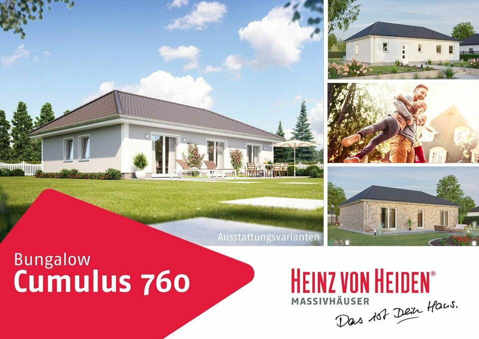 Bungalow Cumulus760 -schlüsselfertig und massiv- Heinz von Heiden Mühlhausen/Thüringen