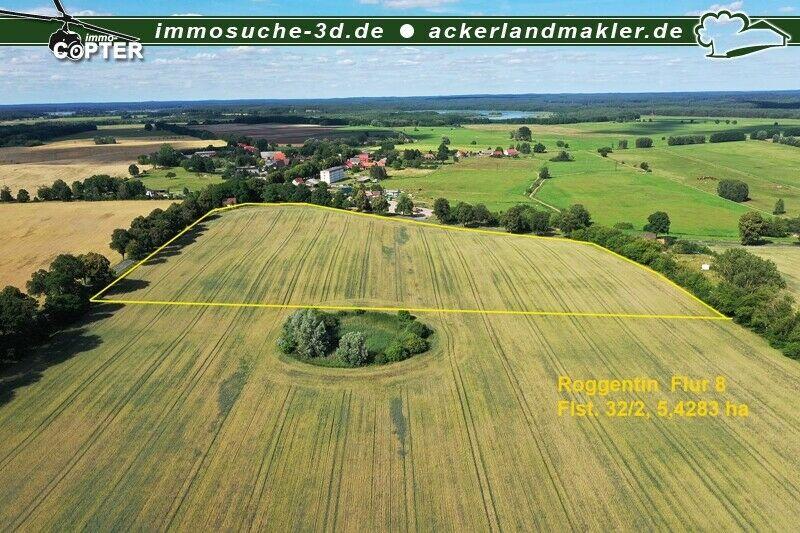 Verkauf Ackerland ca. 6,8 ha in Roggentin, Mecklenburgische Seenplatte Landkreis München