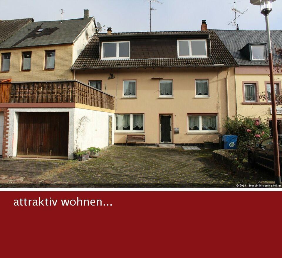 *** Zentrales Reihenmittelhaus mit Garten + Garage + Ausbaureserve *** Rheinland-Pfalz