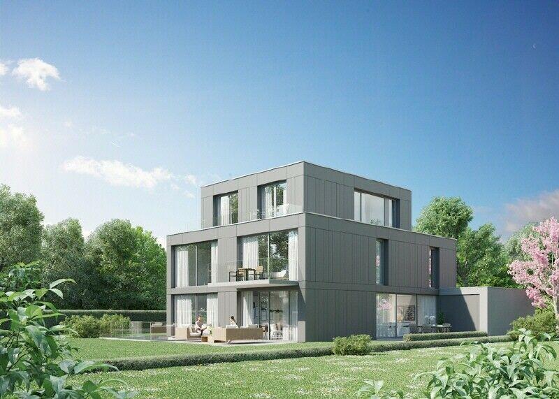 Neubau 1: Haus mit separater 2-Zi.-Whg. und Blick ins Grüne direkt am Schloßpark Kirchheim bei München