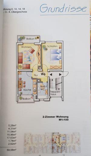 Schöne 2 Zimmer Eigentumswohnung in Rastatt zu verkaufen Rastatt