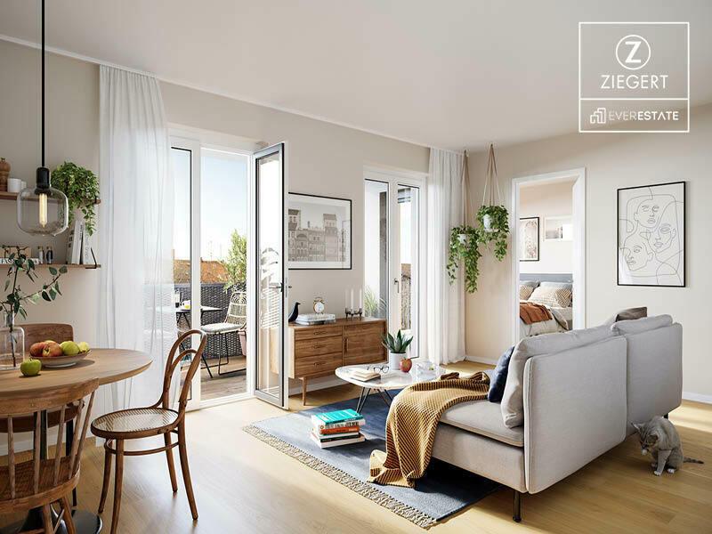 Provisionsfrei: Geschmackvolle 2-Zimmer-Wohnung mit ruhigem Balkon Markkleeberg-Ost