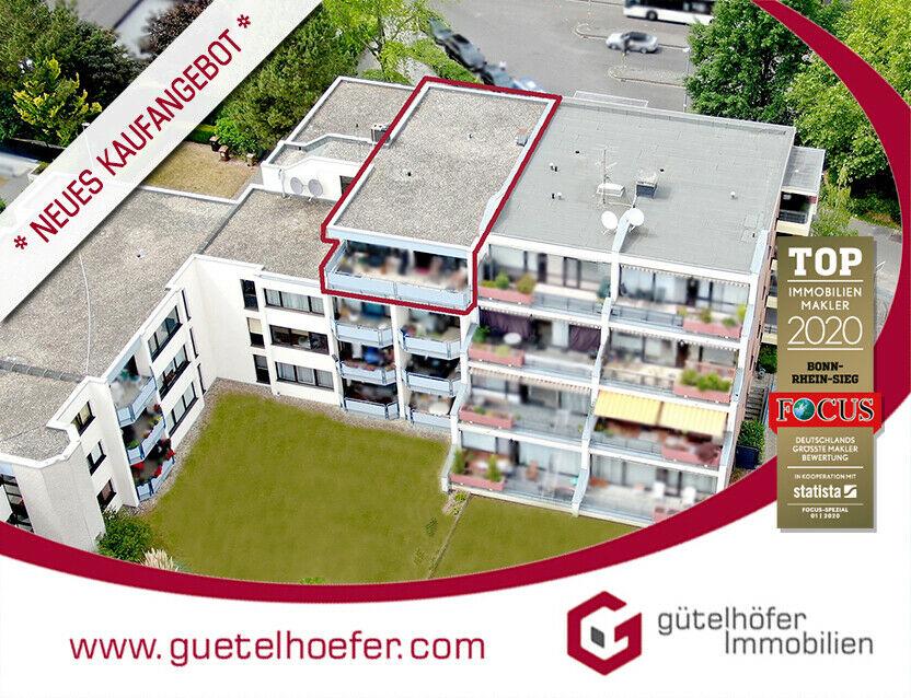 Besondere Etagenwohnung mit großer Dachterrasse, Fernblick und TG-Stellplatz im Herzen von Bornheim Nordrhein-Westfalen