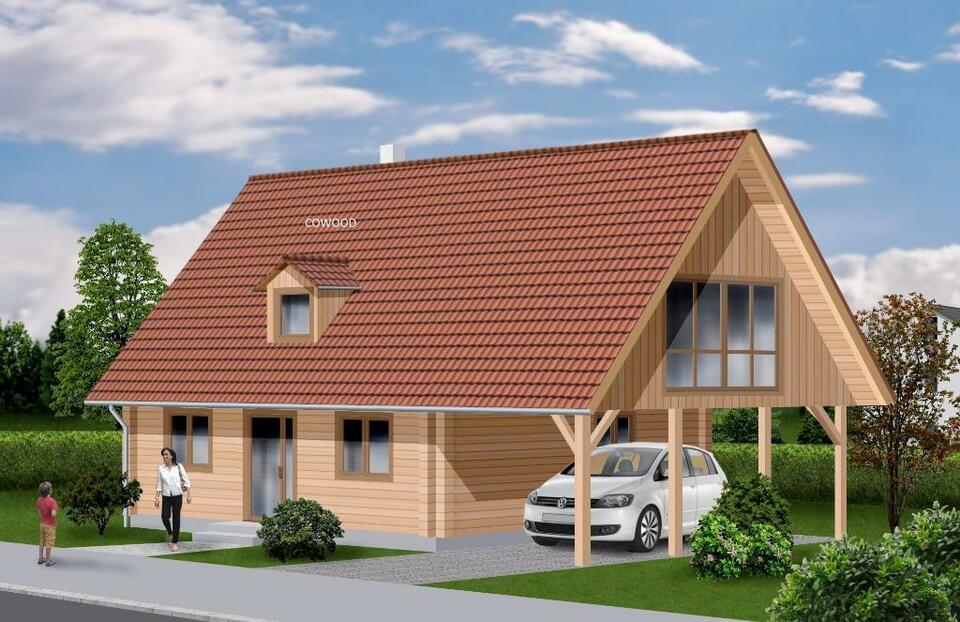 Blockhausbausatz mit Korkdämmung für eine große Familie Landkreis Kassel