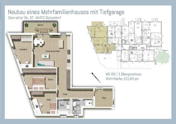 Stadtwald-Appartement in Düsseldorf 103 qm 4 Zimmer Düsseldorf