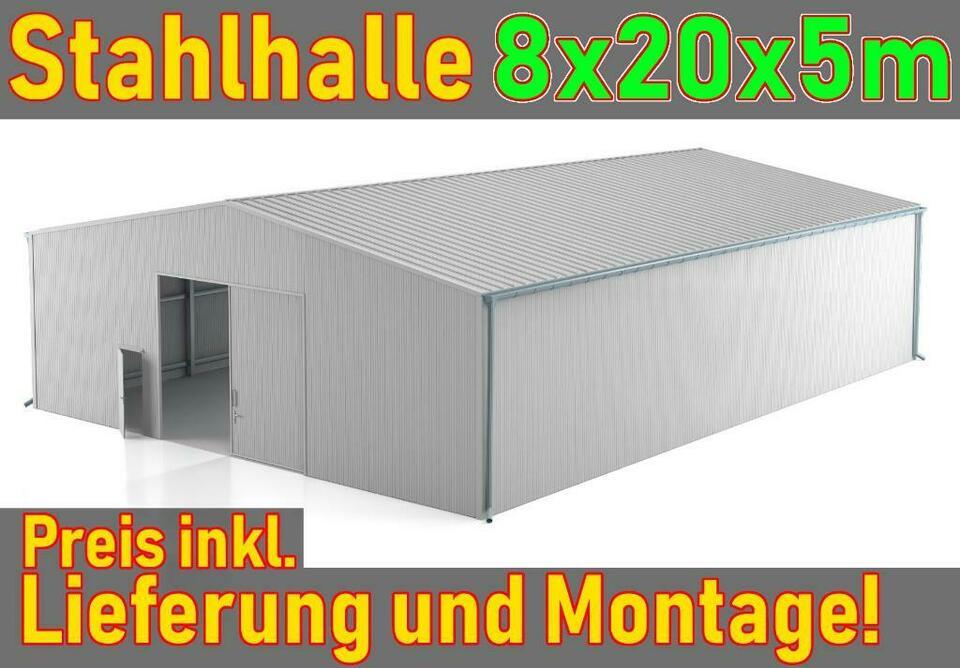 8x20x5m Stahlhalle - TIR Garage Waschanlage Werkstatt Halle NEU ! Kommunaler Versorgungsverband Baden-Württemberg