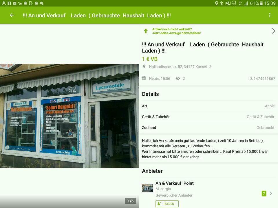 An und Verkauf Laden ( Gebrauchte Haushalt Laden ) Landkreis Kassel