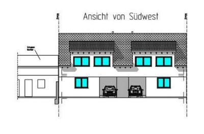 Zwei große Neubau-Doppelhaushälften exklusive Bauweise in Neudorf, zweiter Reihe, ruhige Lage und großzügigem Gartenanteil zu verkaufen (Preis je DHH) Graben-Neudorf