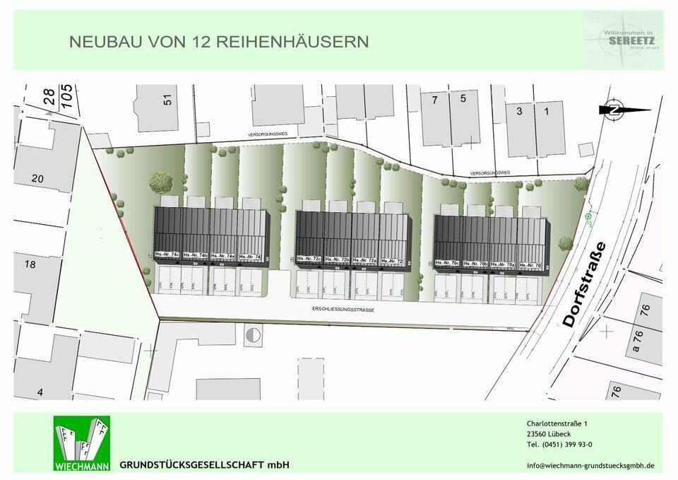 Neubau von 12 Reihenhäusern - Willkommen in Sereetz Sereetz