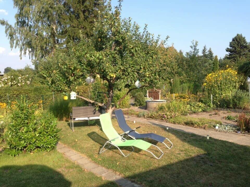 Garten Dresden Bühlau, Laube innen Top Weißig am Raschütz