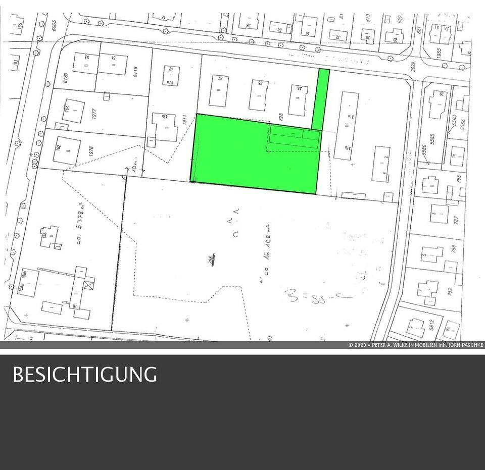 Bebauung für 3 Vollgeschosse mit bis zu 30 Wohneinheiten auf herrlichem ca. 4.200m² Grundstück in ruhiger und begehrter Wohnlage Harburg
