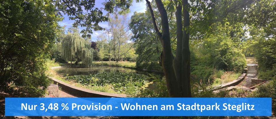 Nur 3,48 % Provision - Wohnen am Stadtpark Steglitz - 2 Zimmer, hell und ruhig Steglitz