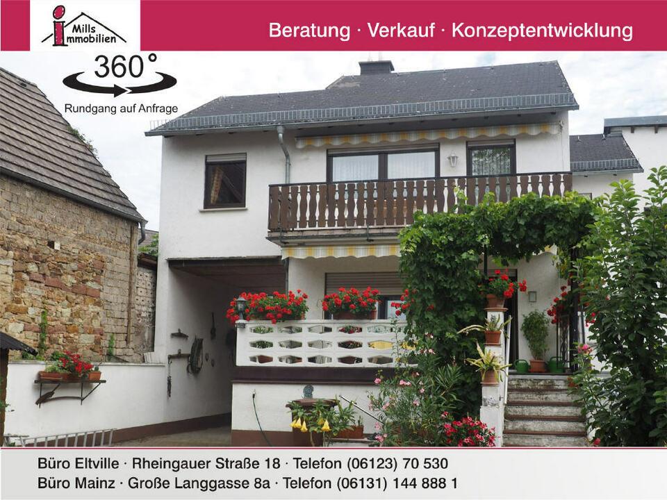 3-ZKB, Balkon im 1.OG + Hobbyraum mit Bad und Küche im UG in ruhiger Ortslage von Kiedrich Kiedrich