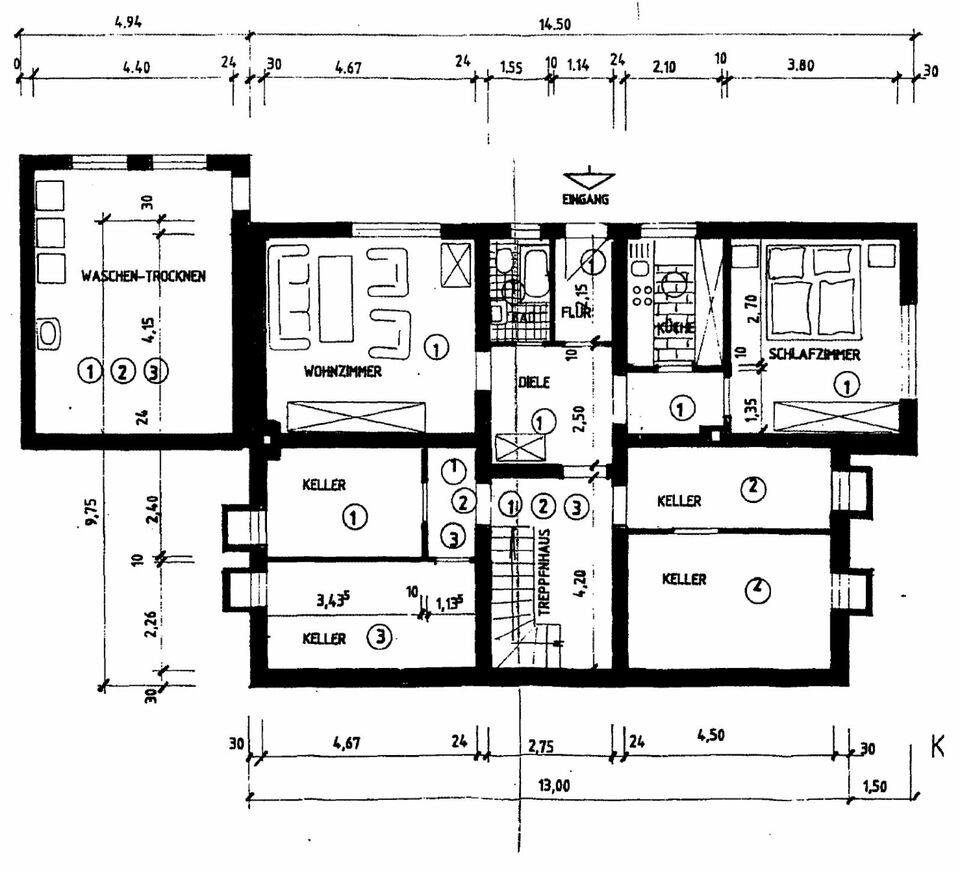 2,5-Zimmer-Wohnung mit PKW-Stellplatz & Terrasse in Wiehl (verm.) Nordrhein-Westfalen