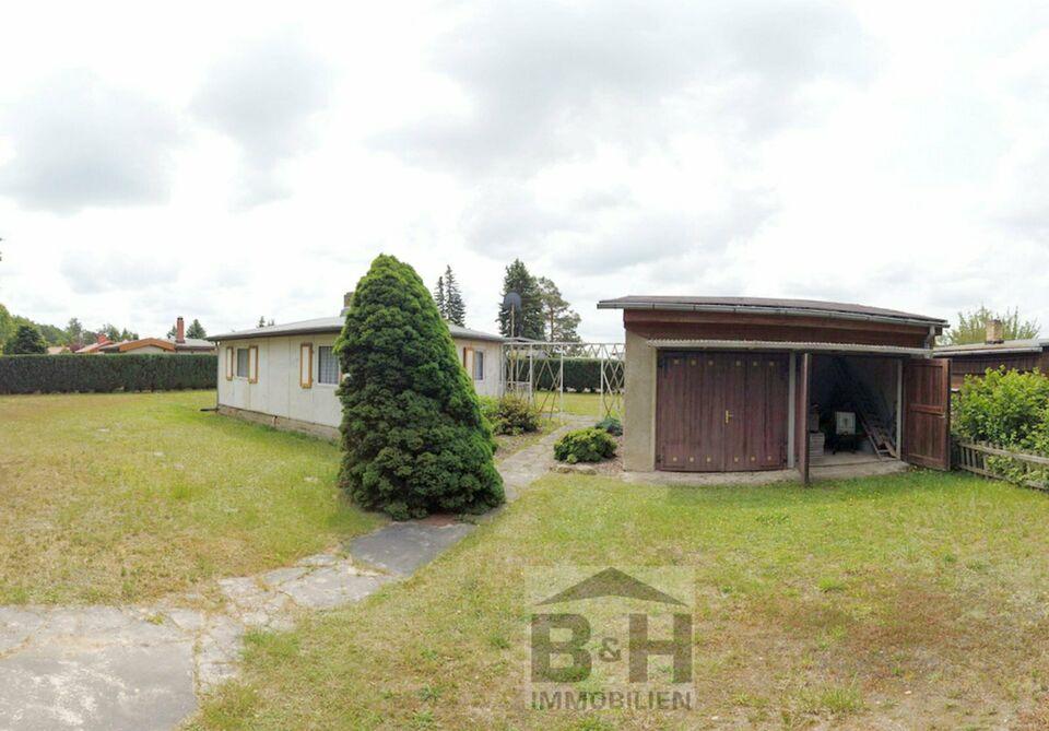 Baugrundstück +Bungalow 903 qm bei Dessau Süd + Garage Lingenau Tornau vor der Heide