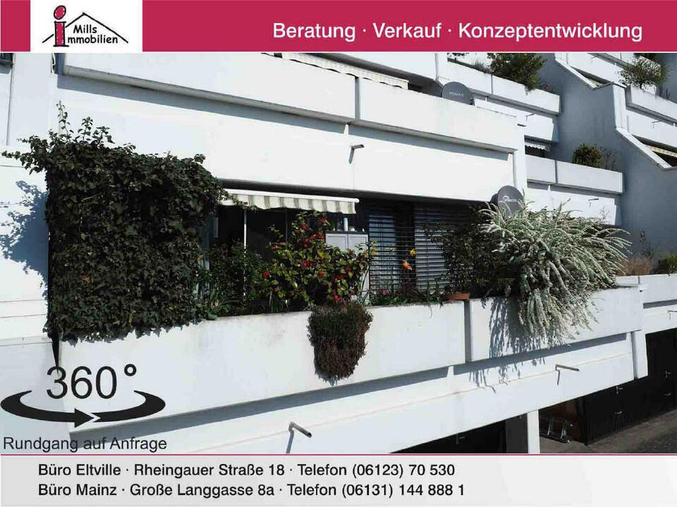Perfekte 2-Zimmer-Wohnung mit großem Balkon in top-Lage von Mainz Finthen Rheinland-Pfalz