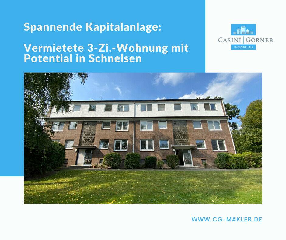 CASINI & GÖRNER: Interessante Kapitalanlage beim Schnelsener Moor: Vermietete Wohnung mit Potential Eimsbüttel