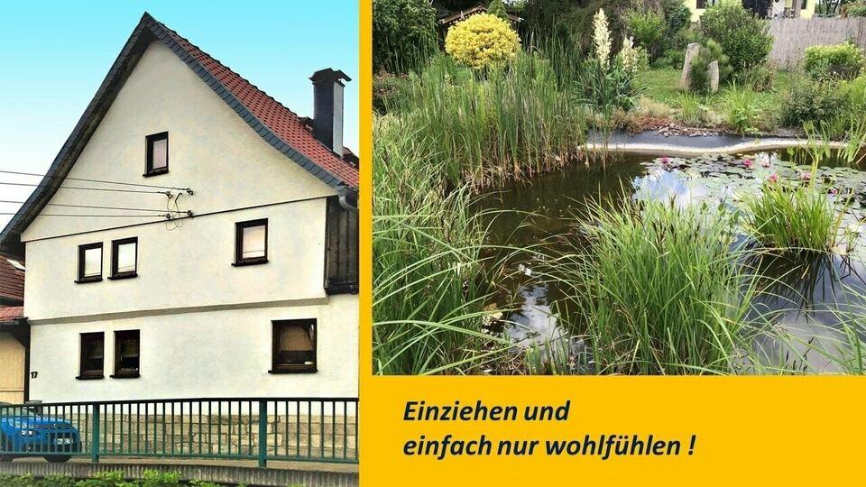 Haus m. Charakter: Chic saniertes Landhaus bietet besten Wohnkomfort & ggf. auch Platz zum Arbeiten Mühlhausen/Thüringen