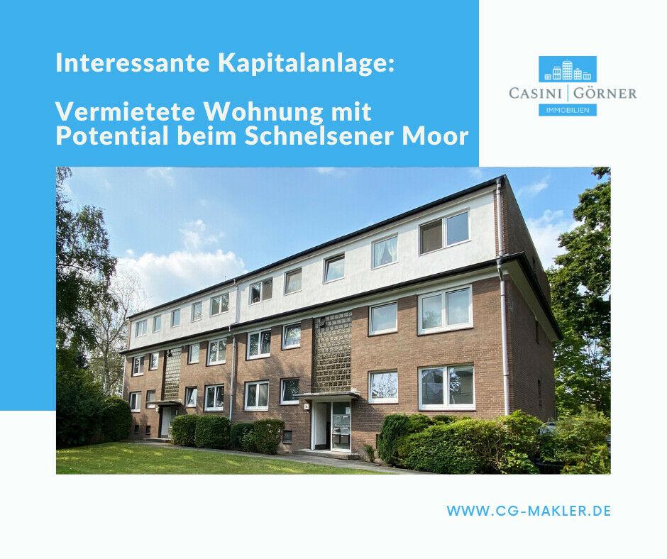 CASINI & GÖRNER: Kapitalanlage mit Potential: Vermietete 3-Zi.-Wohnung beim Schnelsener Moor Eimsbüttel
