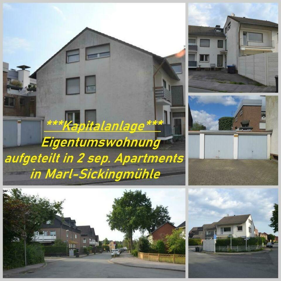 Eigentumswohnung als Kapitalanlage! Aufgeteilt in zwei Apartments - 1 Stellplatz am Haus. Nordrhein-Westfalen