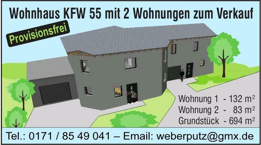 Verkauf Provisionfrei Wohnhaus KFW55 mit zwei Wohnungen Landau in der Pfalz
