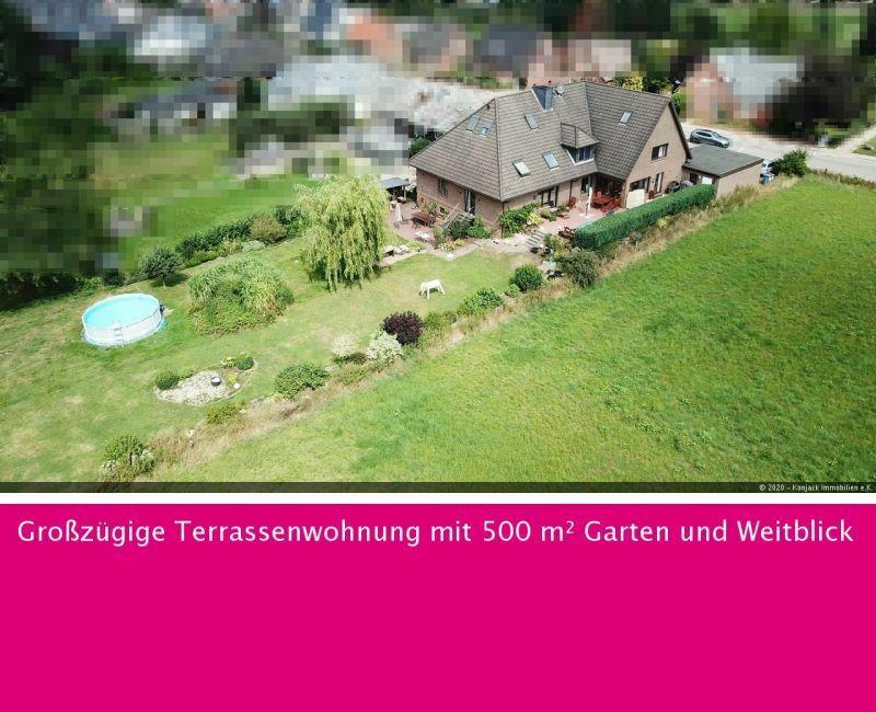 Großzügige Terrassenwohnung mit 500 m² Garten und Weitblick im Zweifamilienhaus Schleswig-Holstein