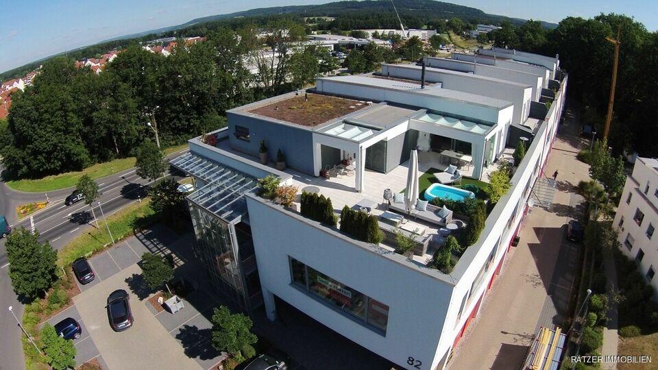 RARITÄT - Luxus Penthouse Wohnung mit 150 m² Dachterrasse Berg bei Neumarkt in der Oberpfalz