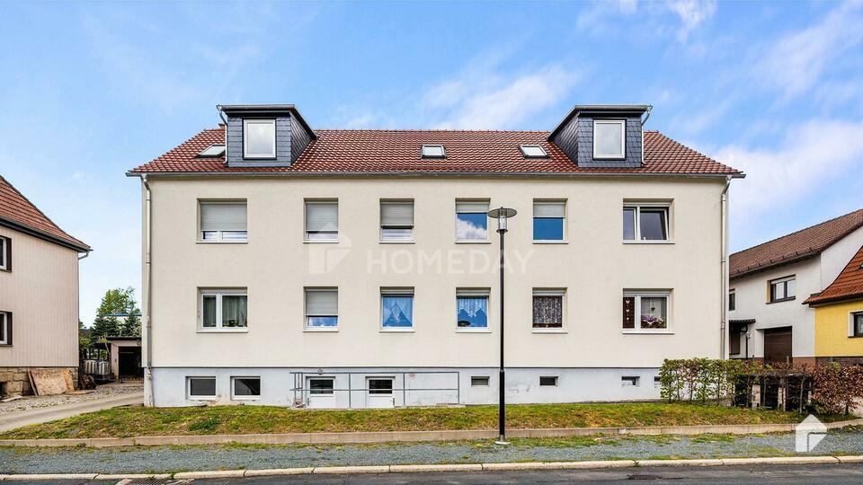 Vermietete Etagenwohnung mit Stellplatz, Garage und Garten ruhig gelegen Mühlhausen/Thüringen