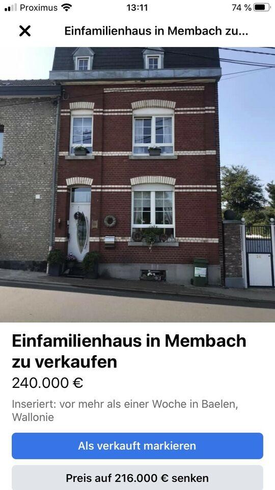 Einfamilienhaus in Membach/Baelen in Belgien Haaren