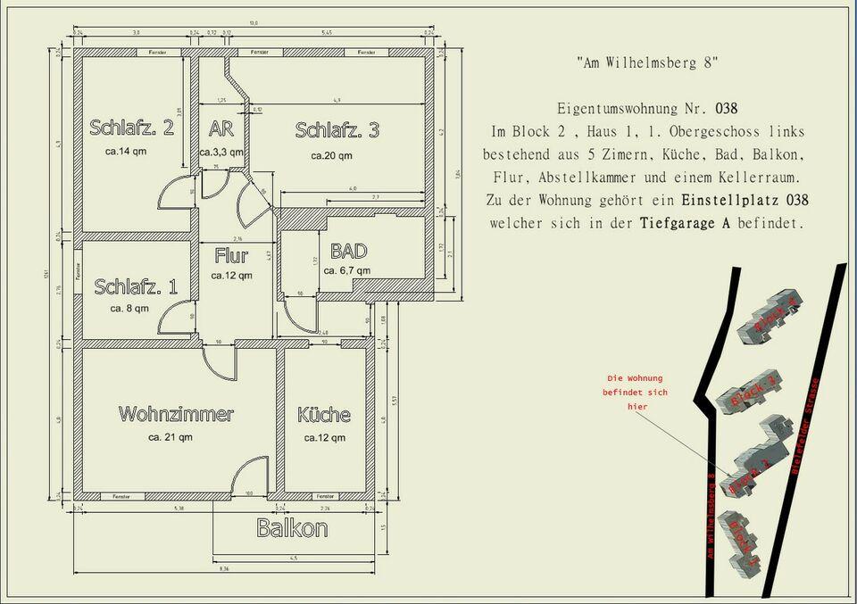 Modernisierte helle 5 Zimmer Wohnung 97 qm / Bad / Balkon / Keller / TG-Stellplatz Nordrhein-Westfalen
