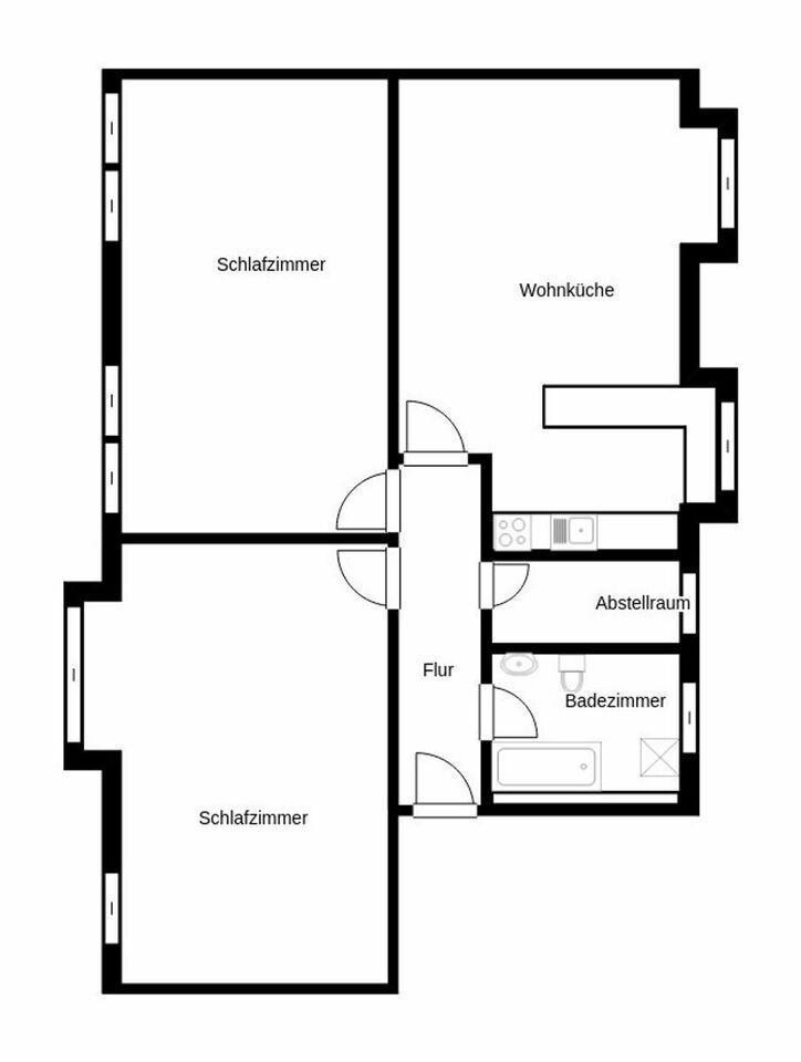 Gepflegte Kapitalanlage: Geräumige 3-Zimmer-Dachgeschosswohnung mit Stellplatz in Berlin Berlin