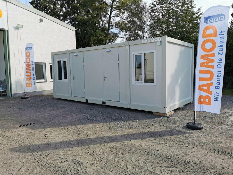 Bürocontainer 3x7 Meter WC Küche 2 Zi.RIESIG Staplertaschen B3004 Hafen Nürnberg