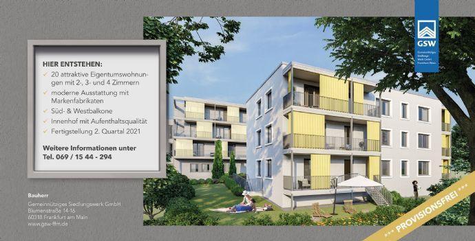 Moderne 3-Zimmer-Neubauwohnung mit Garten in Erbpacht Kreisfreie Stadt Frankfurt am Main