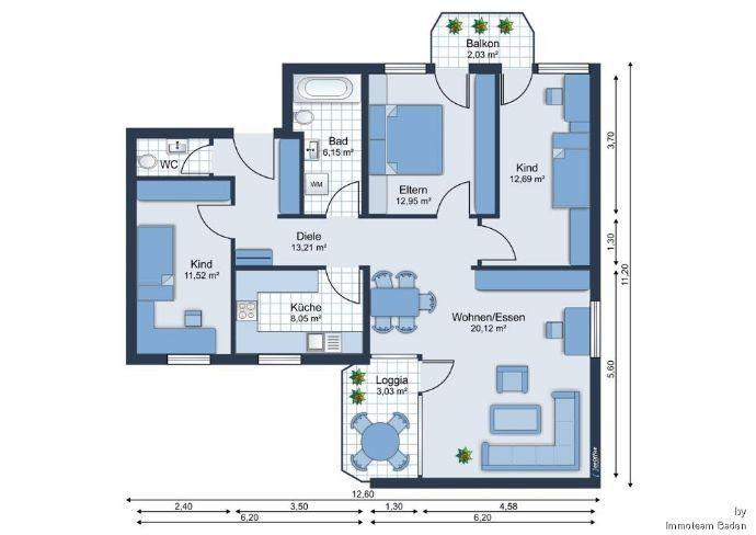 +++Kapitalanlage+++4-Zi.-Wohnung mit 2 Balkonen und umwerfender Aussicht in Freiburg-Wiehre+++ Freiburg im Breisgau