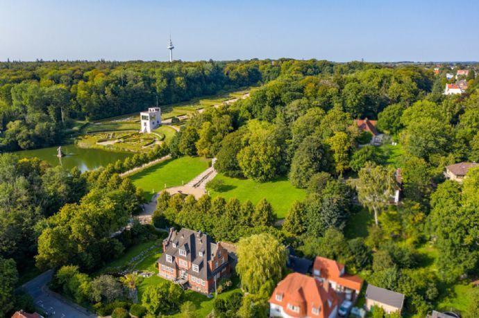 Repräsentative Villa am Schloss Gottorf und dem geschichtsträchtigen Barockgarten Schleswig
