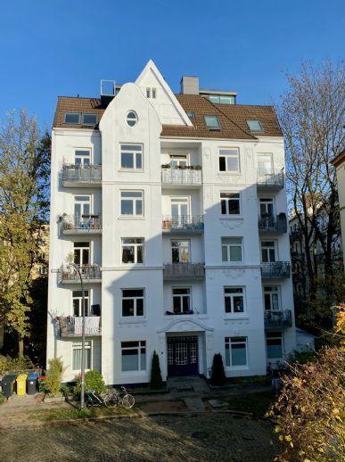 3 Zimmer-Jugendstil-Wohnung, Sackgasse, 4. OG mit Aufzug, Balkon, Vollbad, Denkmal-AfA! Hamburg