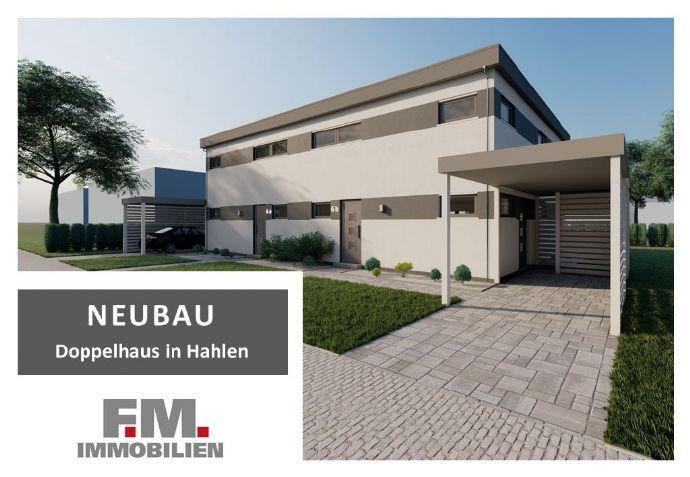 Zur Selbstnutzung oder Vermietung: Neubau-Doppelhaushälfte - 142m² - inkl. Grundstück in 2ter Reihe in Hahlen - KfW 55 Minden