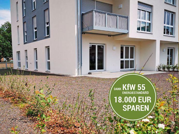 * Investment * KfW 55 * Vermietete Gartenwohnung * 4 ZKB * Süd-Terrasse * Gera