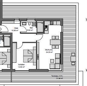 Gelegenheit !!! Tolle Neubau 2 Zimmer Penthouse ETW in Deggendorf Stadt-Au