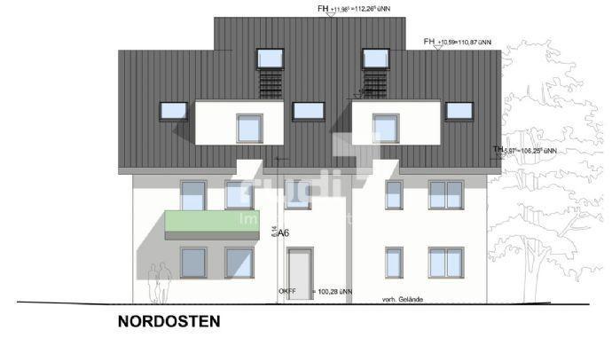 Moderne Maisonette-Wohnung mit Balkon und Fahrstuhl / KfW 40 Elsen