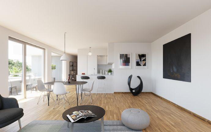 2-Zimmer-Penthouse mit 33m² Dachterrasse Kreisfreie Stadt Darmstadt
