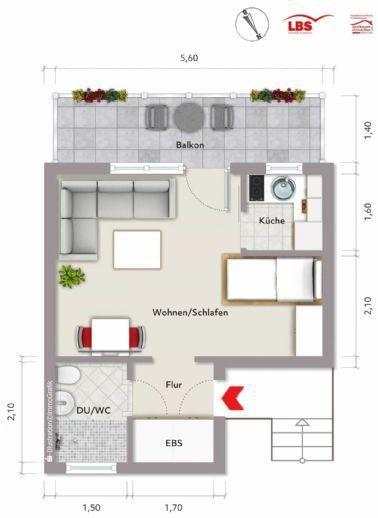 2019 modernisiertes Apartment in Bogenhausen, 32,57 qm, großer Balkon, sep.Küche, neues Bad, Keller Kirchheim bei München