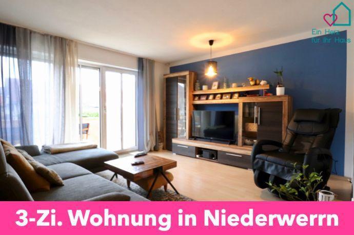 Offen geschnittene 3-Zi.-Wohnung mit Balkon in Niederwerrn Kreisfreie Stadt Darmstadt