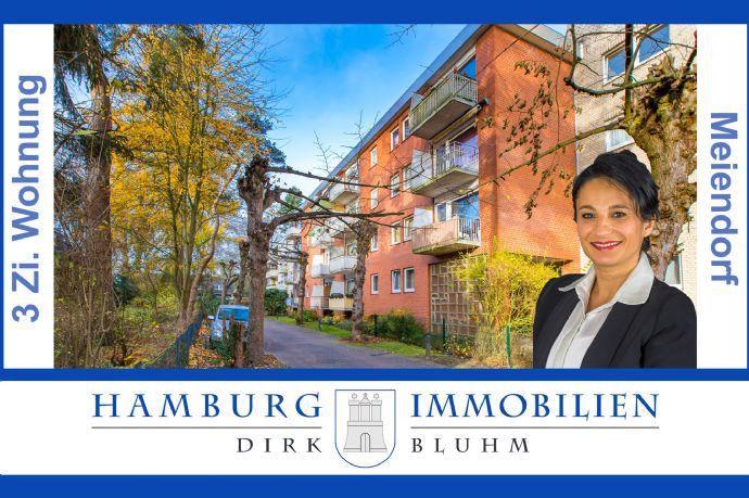Großzügig geschnittene 2-3 Zimmer-Wohnung mit Balkon und EBK im grünen 22145 Hamburg-Meiendorf Hamburg