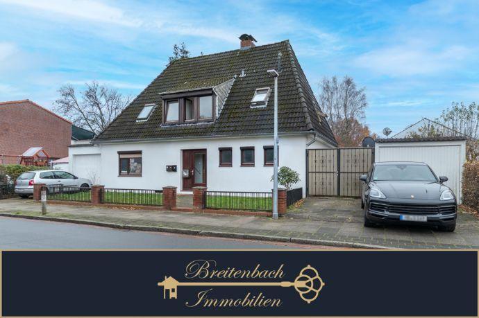 Bremen - Lehesterdeich Zweifamilienhaus mit Garagen in ruhiger & begehrter Lage Bremen