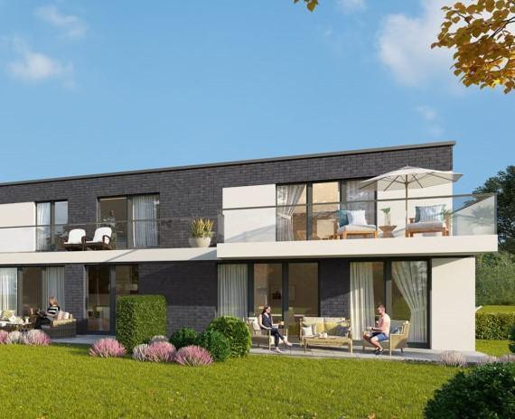 Neubau-Eigentumswohnungen in Oberneuland, Wohnung 2 mit Terrasse und Gartenteil Regensburger Straße