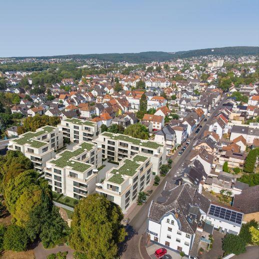 Geräumige 2- oder 3-Zi.-Penthouse-Wohnung mit XL-Sonnenterrasse im Zentrum von Kriftel! Kreisfreie Stadt Darmstadt