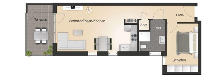 WOHNPARK IN 1A-LAGE/ 2-Zimmer-Wohnung zu verkaufen !! NEUBAU Villingen-Schwenningen